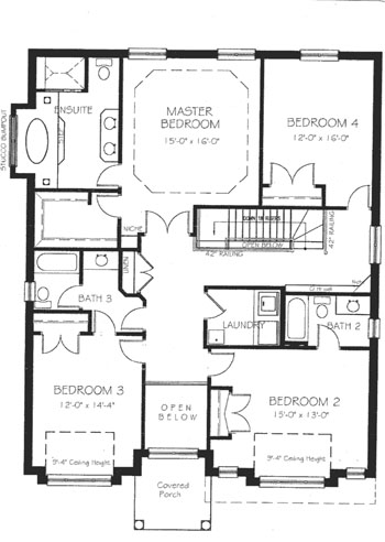 The dorval - Upper Floor - Floorplan